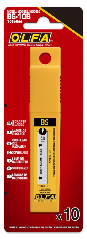 100mm BS-10B Dual-Edge Scraper Blades - 10 Pack - Image 2