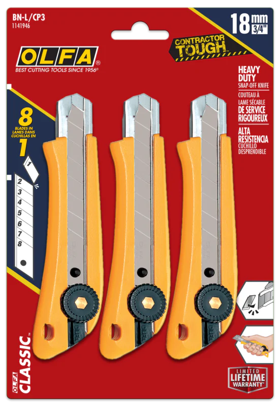 18mm Ratchet Lock Basic Utility Knife | BN-L - Image 3