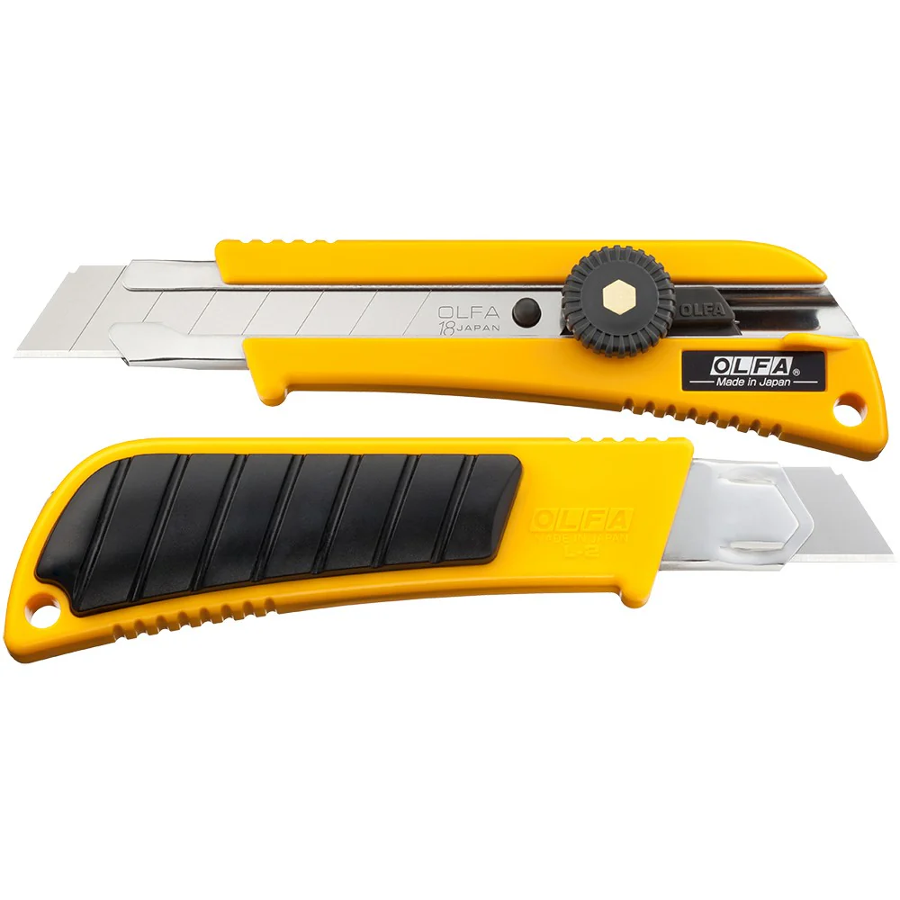 18mm L-2 Classic Heavy-Duty Utility Knife with Rubber Inset - Image 3