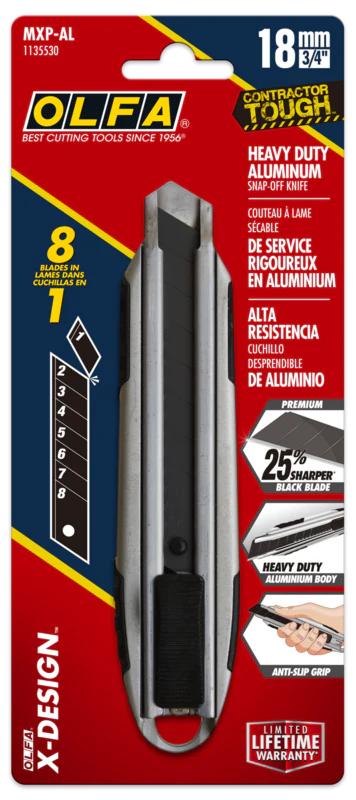 18mm Die-Cast Aluminum Handle Auto-Lock Knife | MXP-AL - Image 5