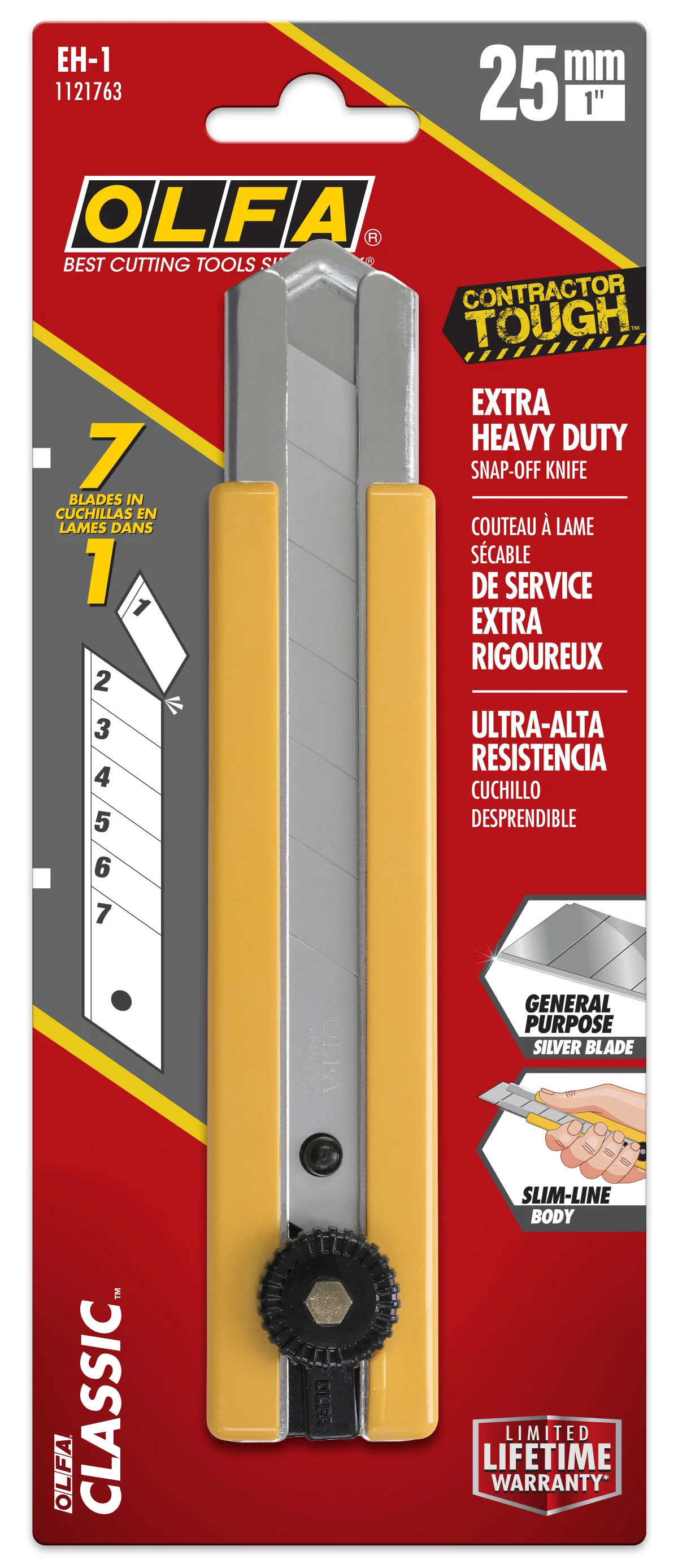 25mm EH-1 Extra Heavy Duty Utility Knife - Image 3