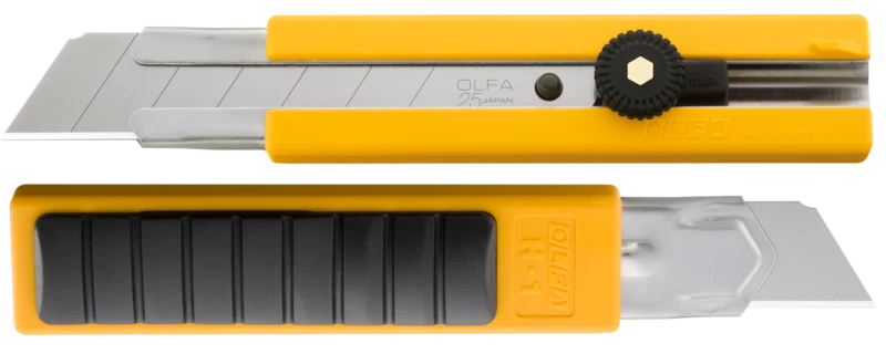 25mm H-1 Classic Extra Heavy-Duty Utility Knife with Rubber Grip Inset - Image 3