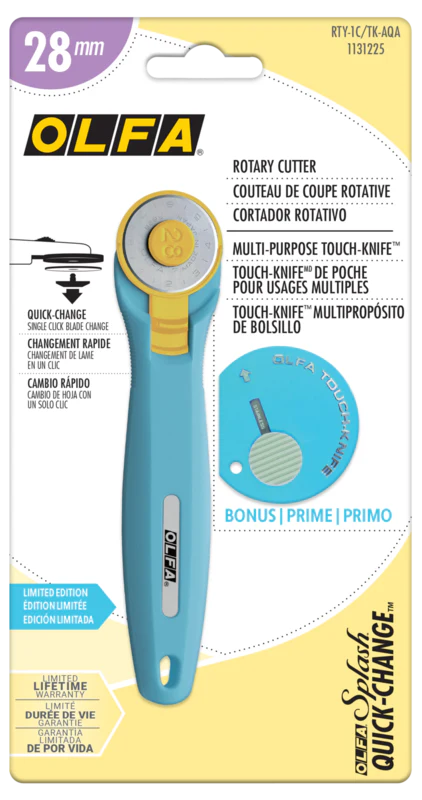 28mm Quick-Change Rotary Cutter with Bonus Touch-Knife® | RTY-1C/TK-AQA - Image 4