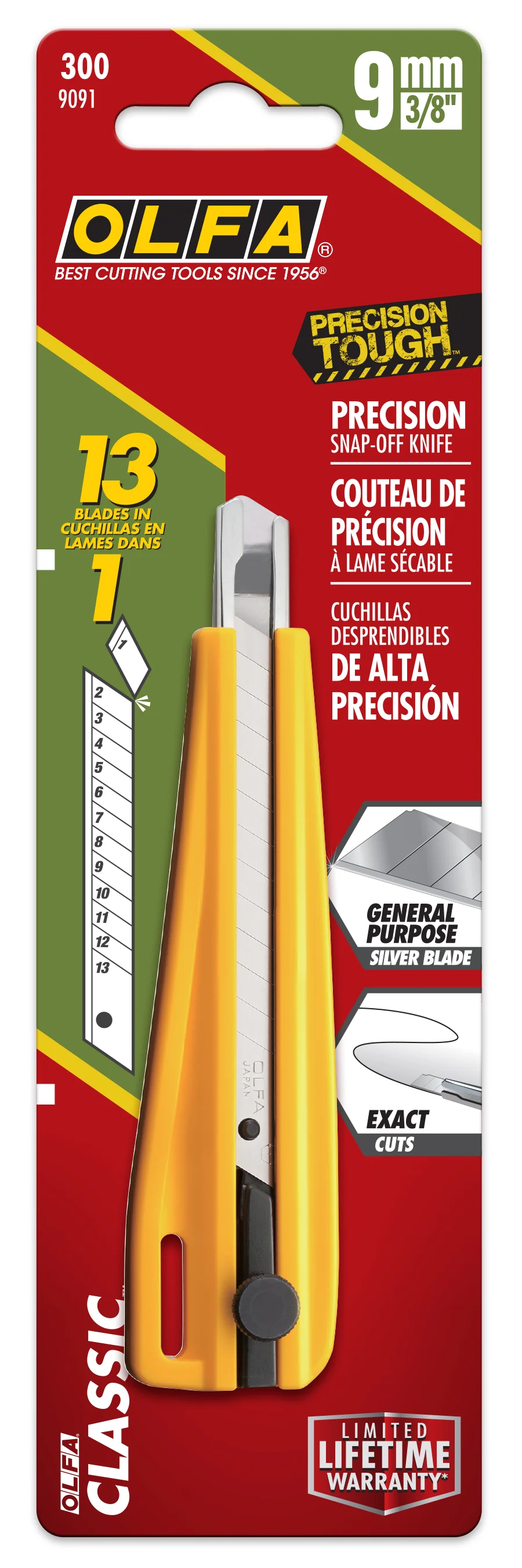 9mm 300 Ratchet-Lock Precision Utility Knife - Image 3
