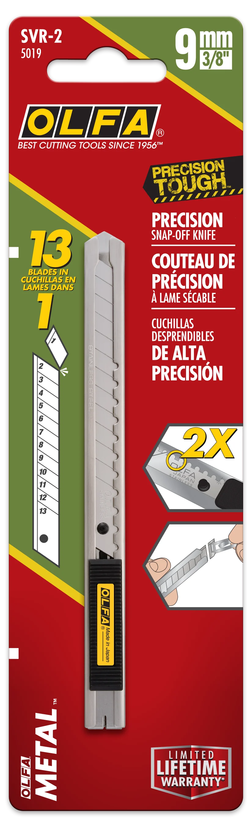9mm SVR-2 Stainless Steel Auto-Lock Knife - Image 4