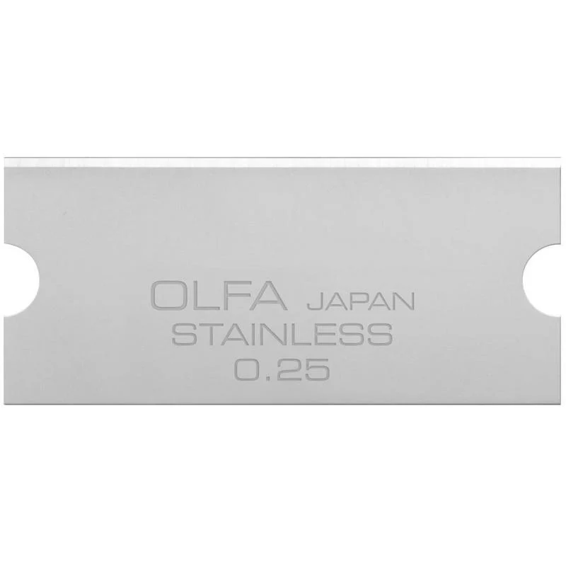 GSB-2S/6B 40mm Stainless Steel Glass Scraper Blade - 6 Pack