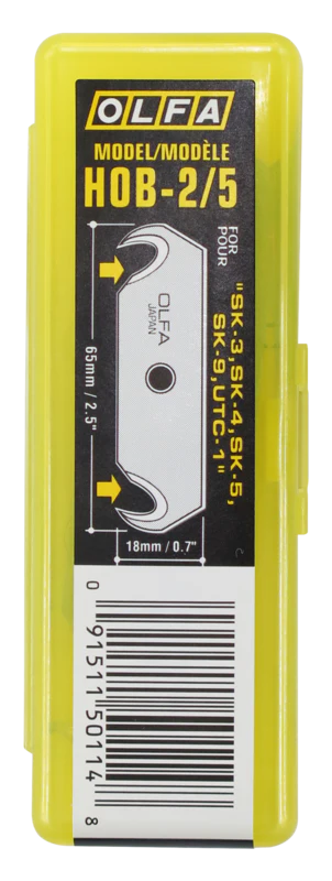 HOB Dual-Edge Hook Safety Blade - 5 Pack - Image 3