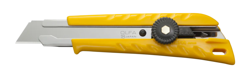 18mm Ratchet Lock Utility Knife with Solid Blade | L-1/SOL