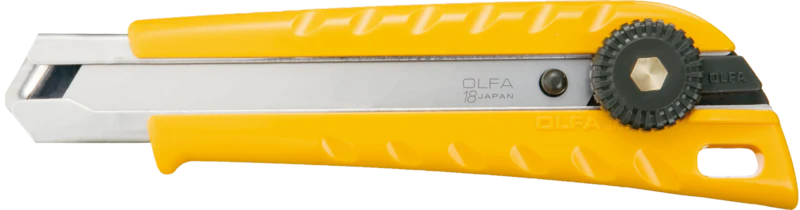 18mm Ratchet Lock Utility Knife with Solid Blade | L-1/SOL - Image 2