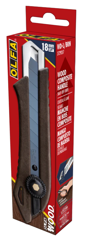18mm WD-L Wood Composite Ratchet Lock Utility Knife - Image 8