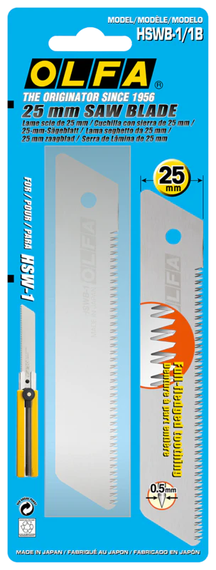 25mm HSWB-1/1B Saw Blade, 1 Pack - Image 2