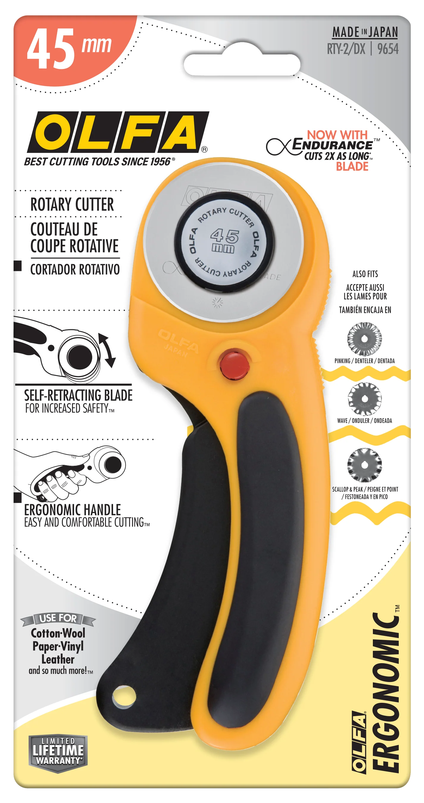 45mm RTY-2/DX Ergonomic Rotary Cutter - Image 4