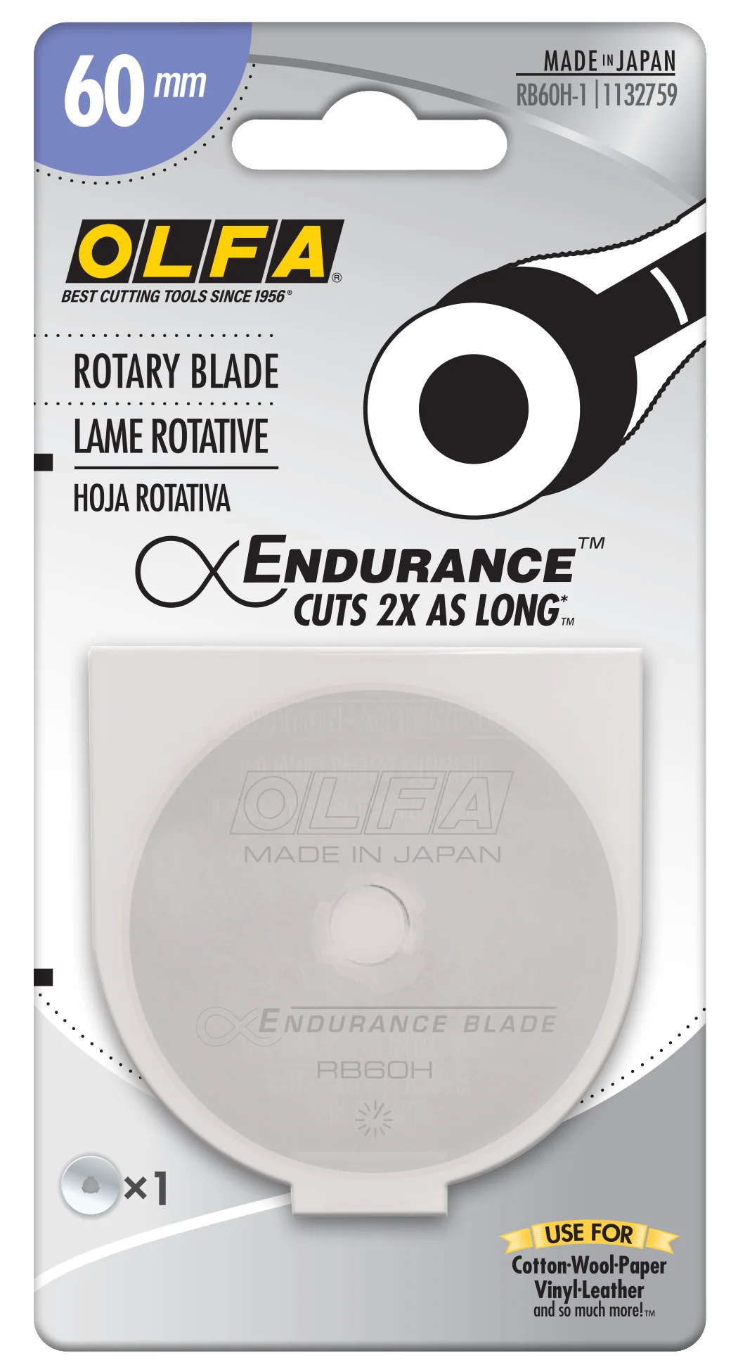 60mm RB60H-1 Endurance Blade, 1 or 2 Pack - Image 2