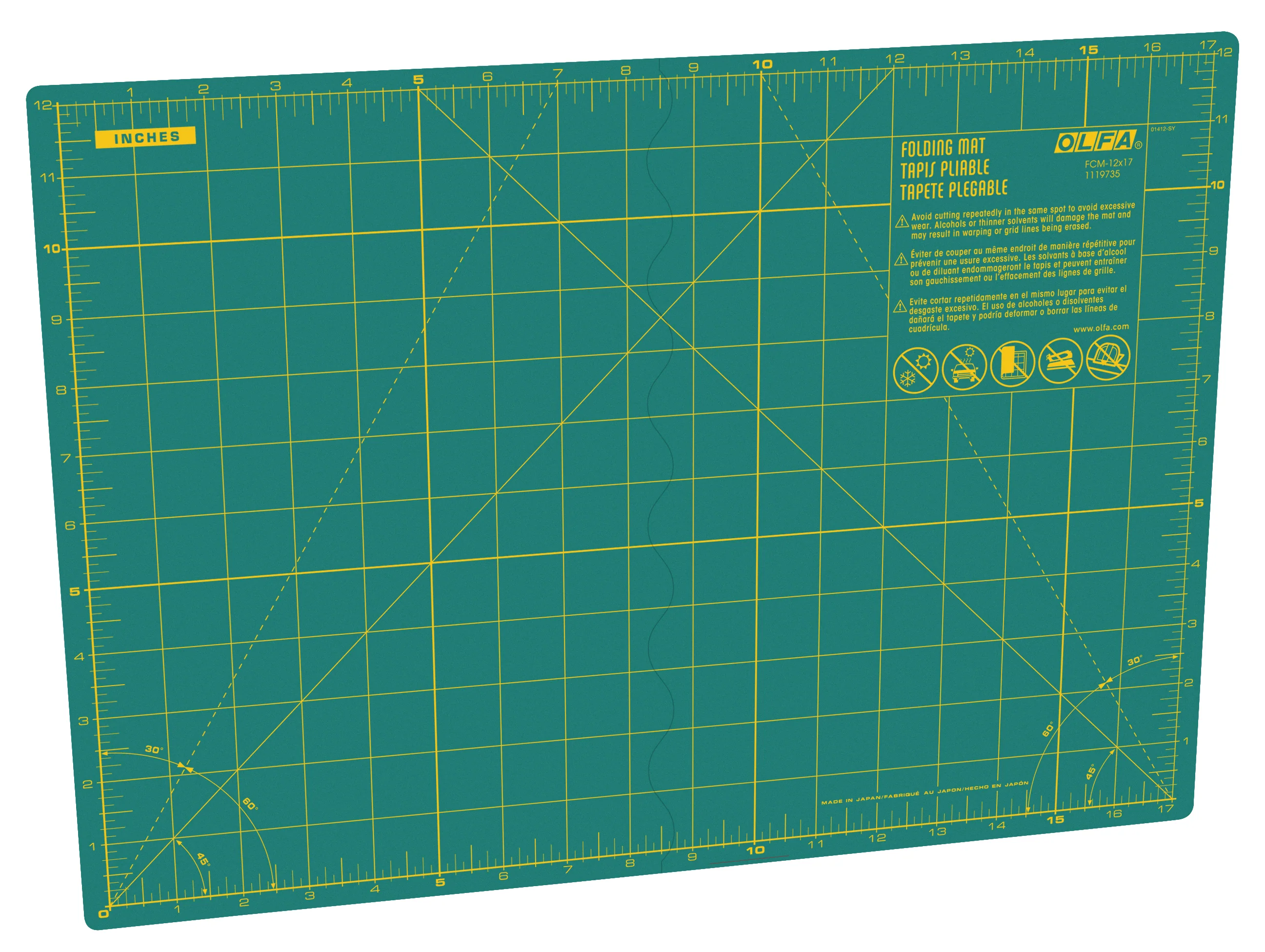 FCM-12x17 12" x 17" Folding Cutting Mat - Image 5
