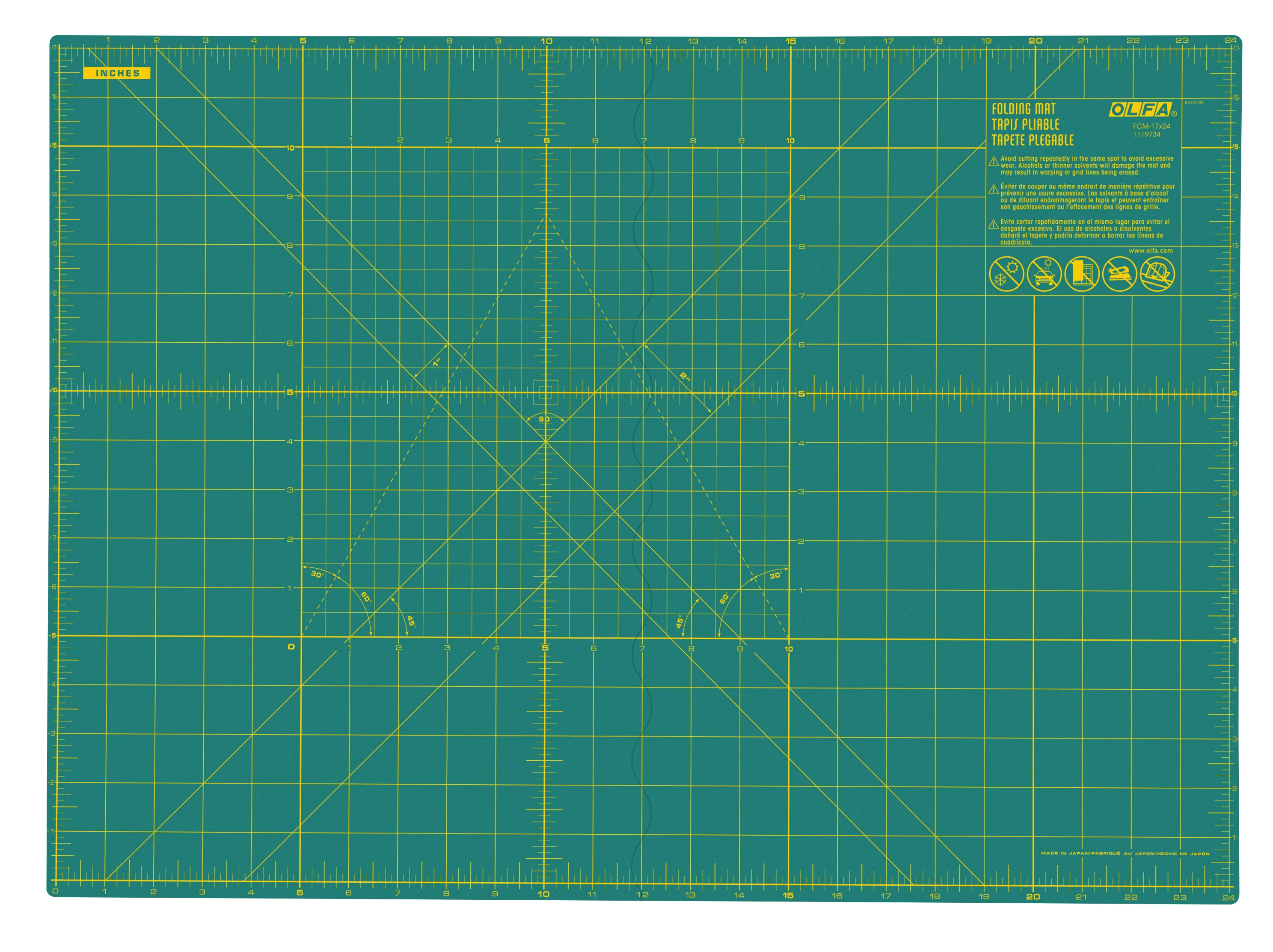 FCM-17x24 17" x 24" Folding Cutting Mat - Image 3