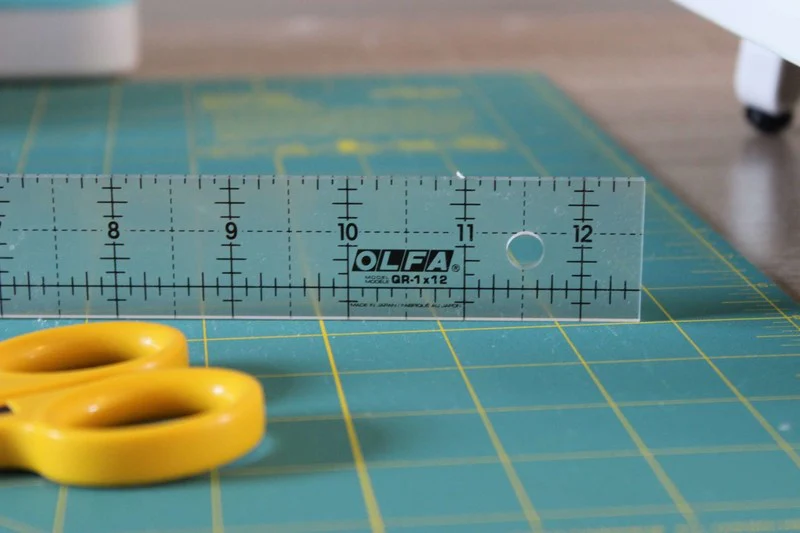 QR-1x12 1" x 12" Frosted Acrylic Ruler - Image 2