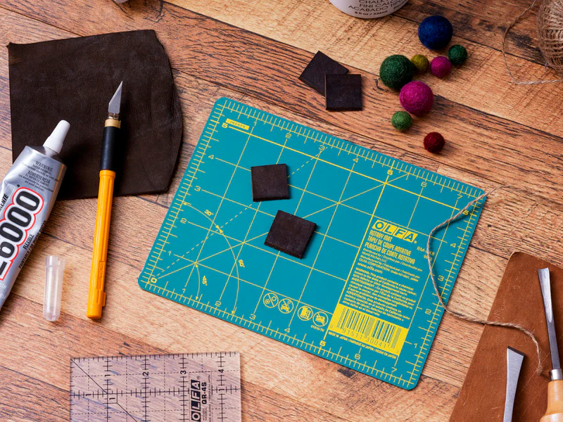 RM-6x8 6" x 8" Green Double-Sided, Self-Healing Rotary Mat - Image 4