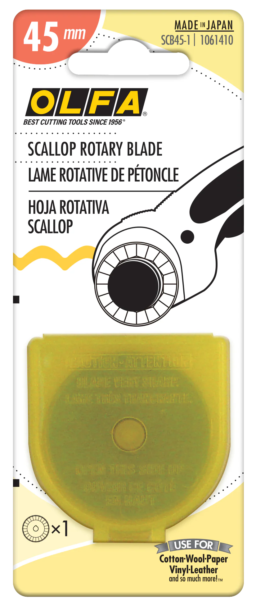 SCB45-1 Stainless Steel Scallop Blade, 1pk - Image 3