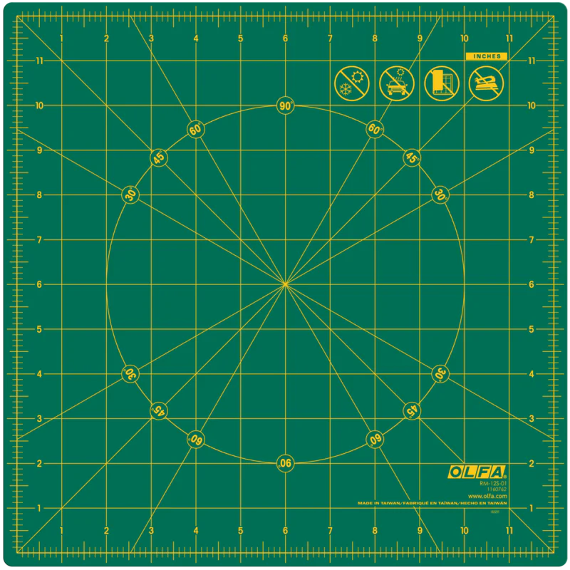 RM-12S; 12" Rotating, Self-Healing Cutting Mat - Image 3