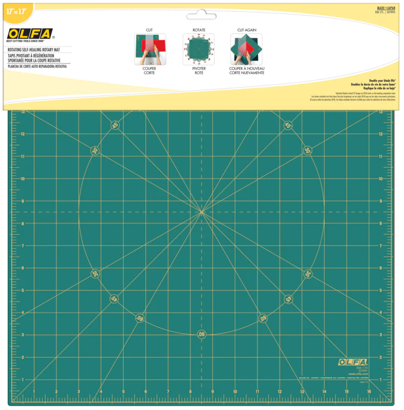 RM-17S 17" Rotating, Self-Healing Cutting Mat - Image 2
