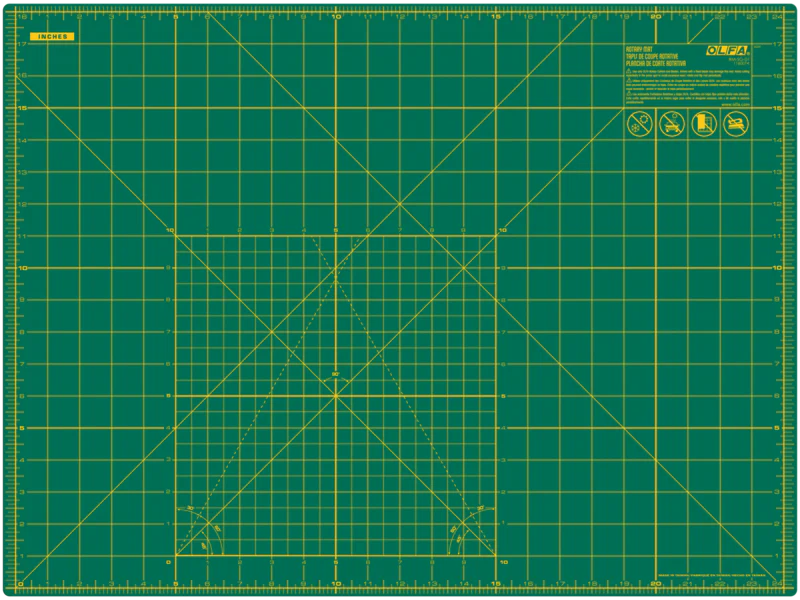 RM-SG-01 18" x 24" Green Double-Sided, Self-Healing Rotary Mat - Image 5