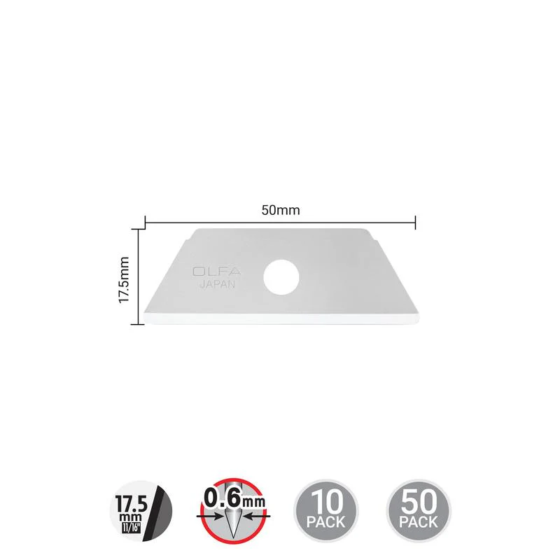 RSKB Round Tip Dual-Edge Safety Blade - 10 or 50 Packs - Image 2