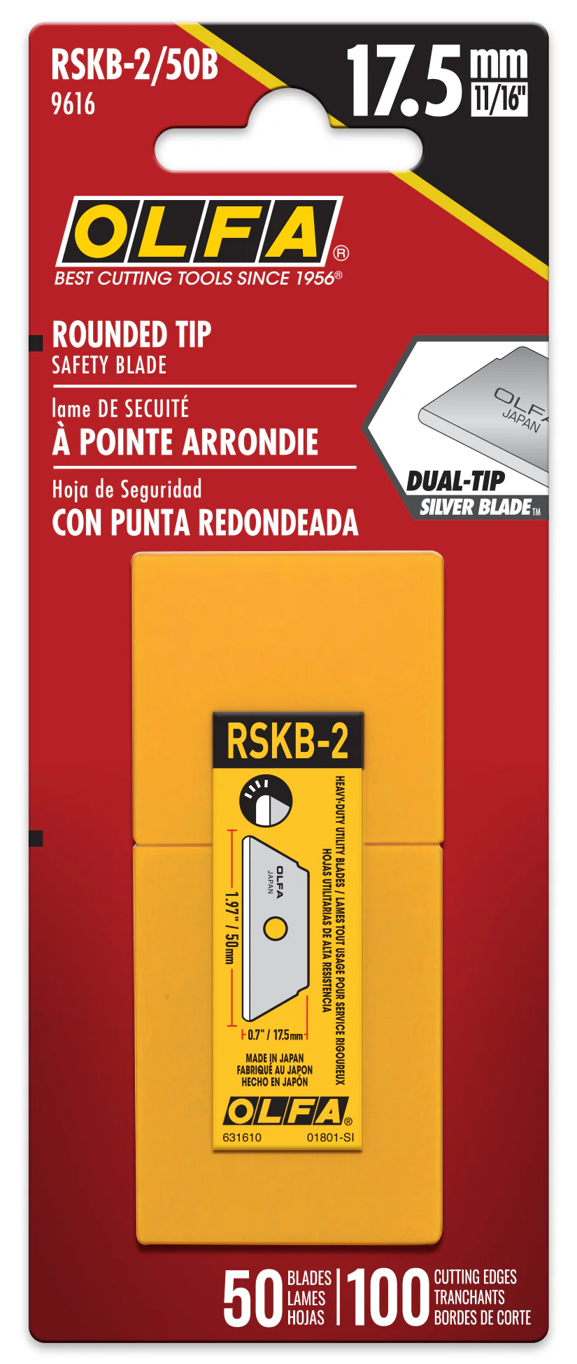 RSKB Round Tip Dual-Edge Safety Blade - 10 or 50 Packs - Image 4