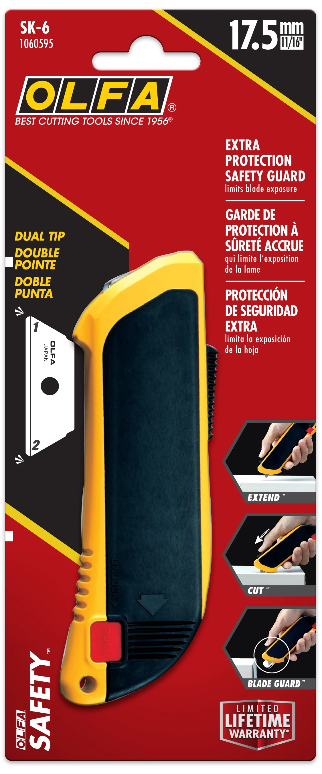 SK-6 Fully-Automatic Safety Knife with Blade Guard - Image 5