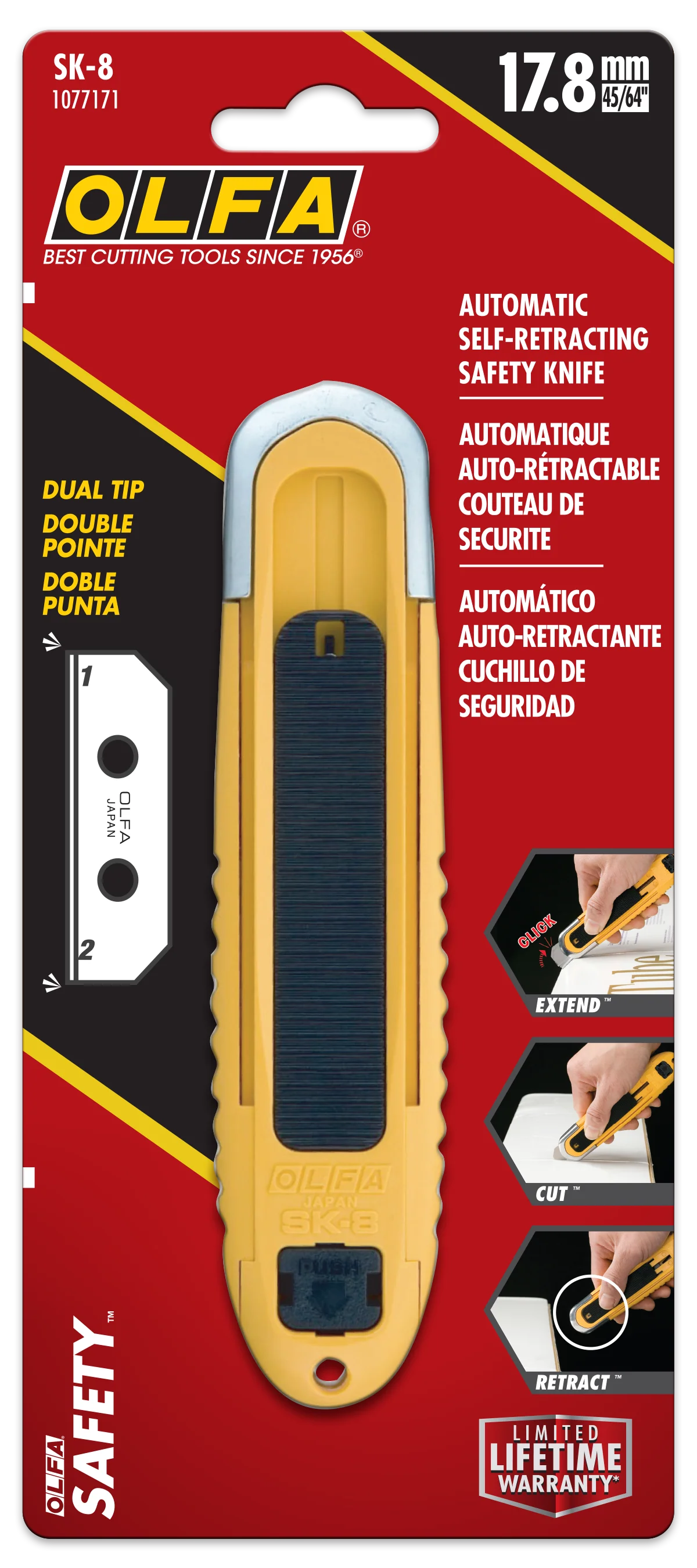 SK-8 Fully Automatic Self-Retracting Safety Knife - Image 7