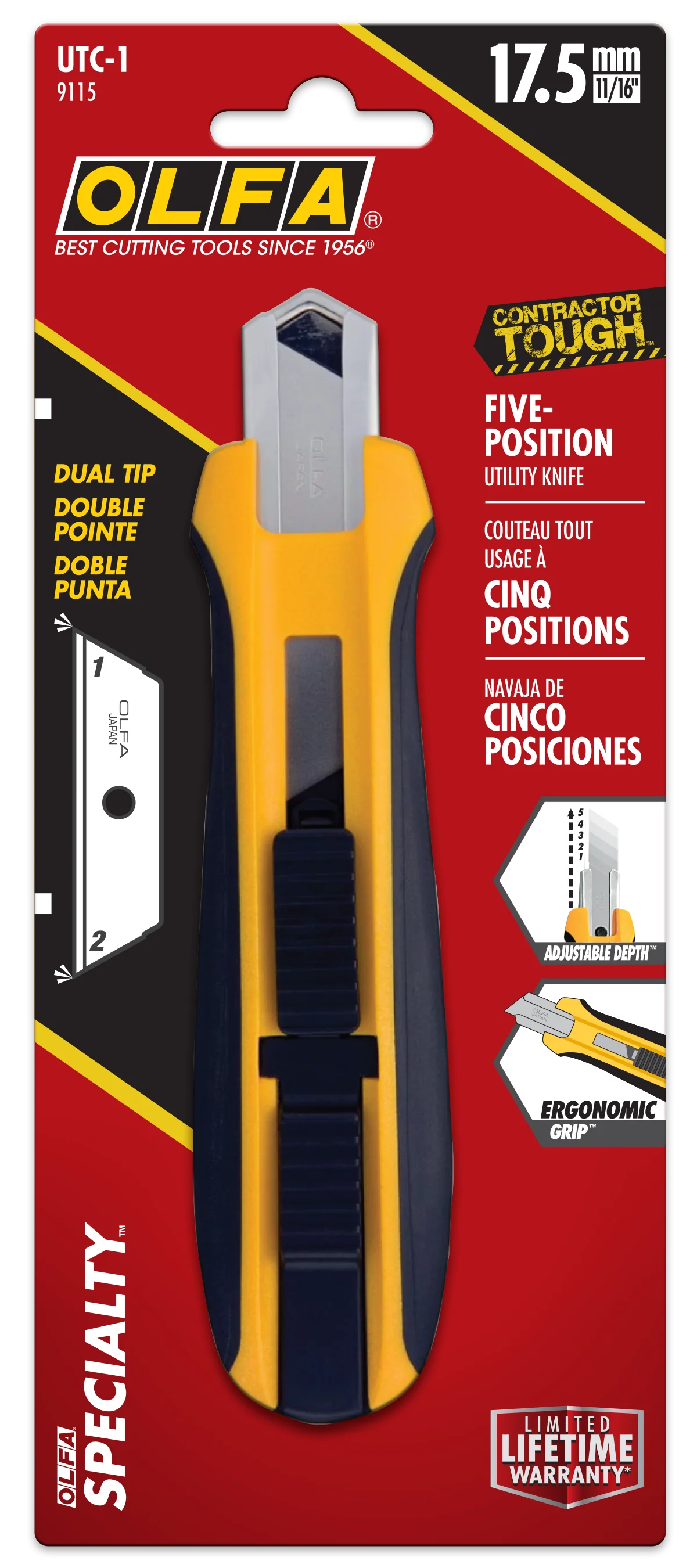 UTC-1 5-Position Utility Knife - Image 5